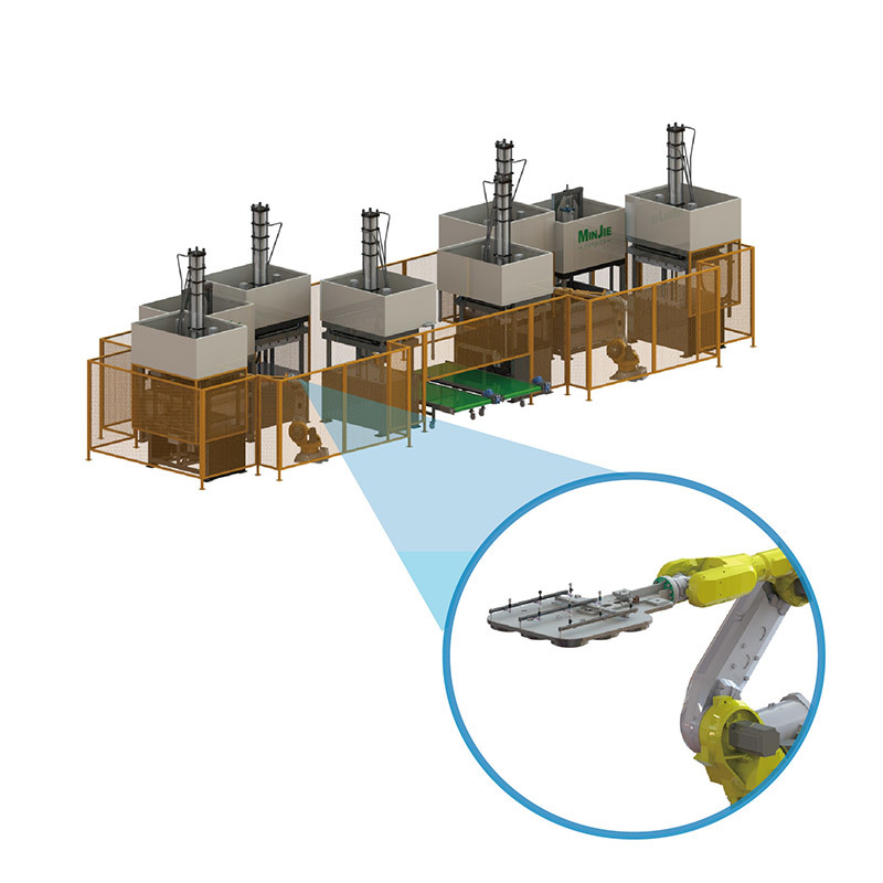 Full-automation Inside-out Mold Transfer Molded Fiber Tableware Machine MJWTN121-9595B