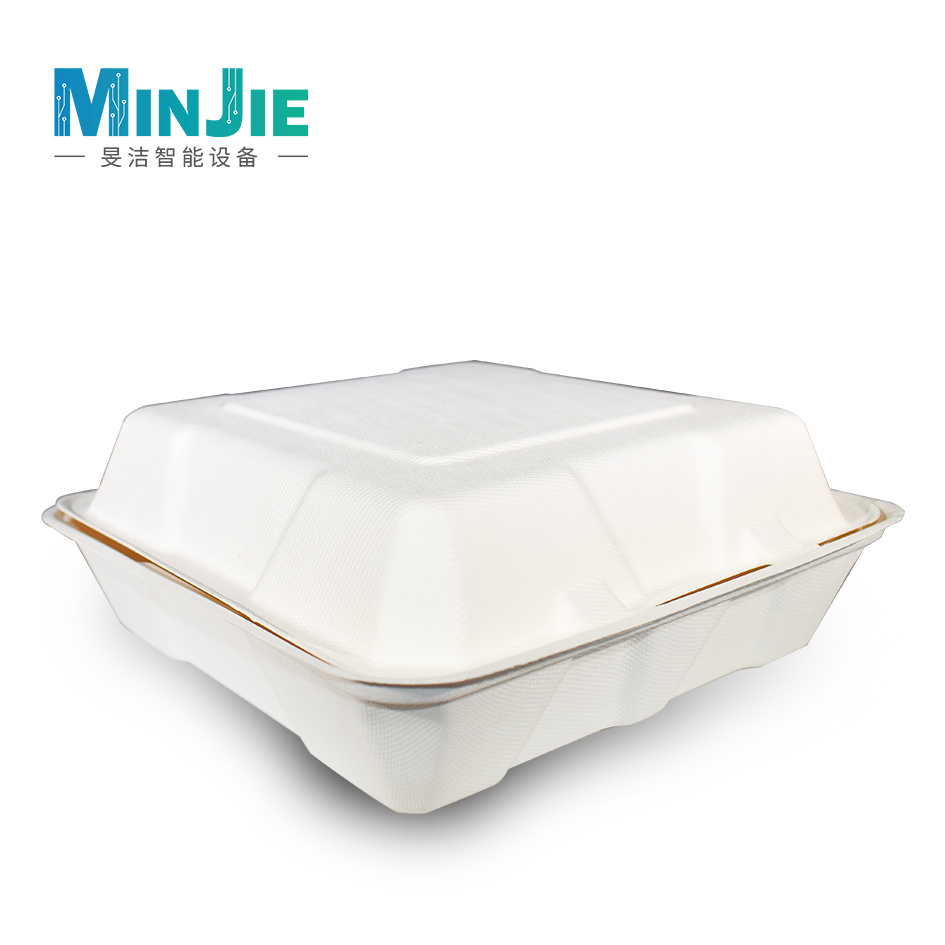 High-quality Molded Fiber Hinge Tray Food Packaging