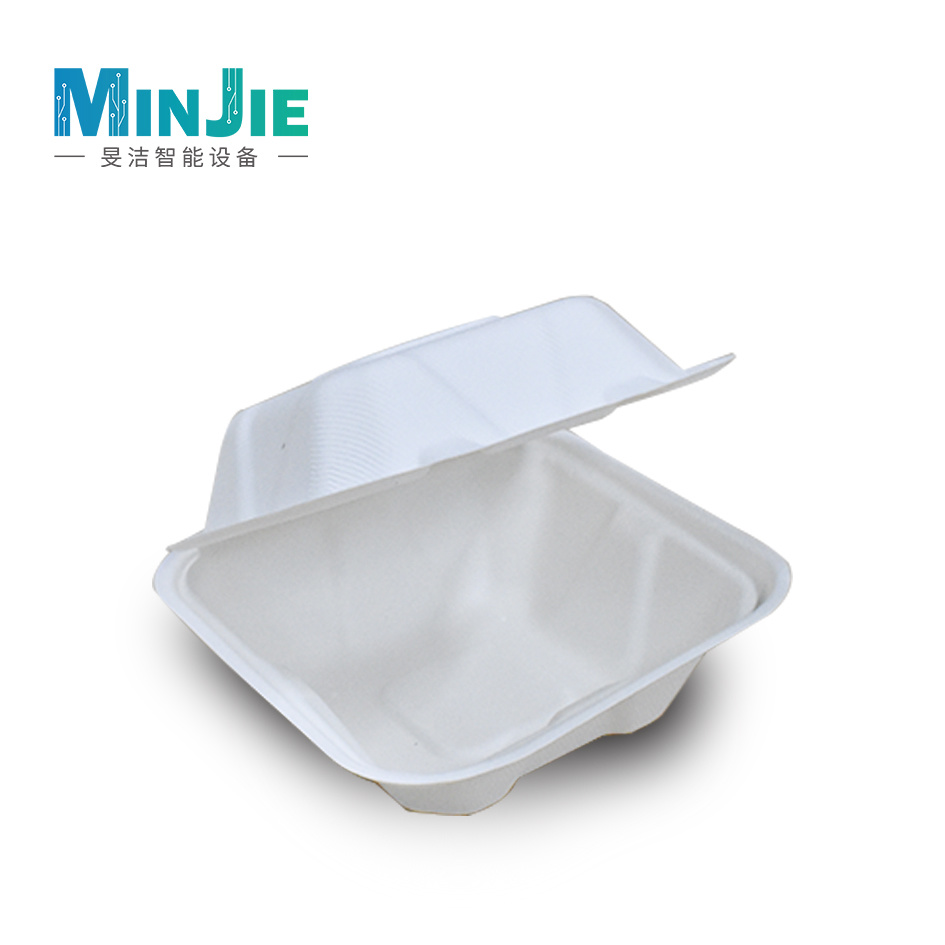 High-quality Molded Fiber Hinge Tray Food Packaging